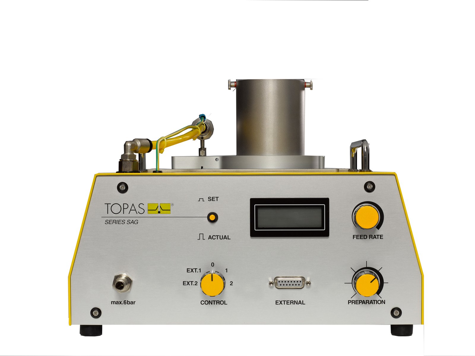 SAG 410 Series Solid Aerosol / Dust Disperser workflow diagram
